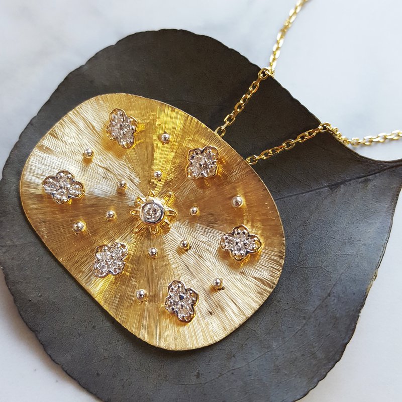  Luxury by Rene Hernandez Clover Pendant Slide 121770 - Sami Fine Jewelry