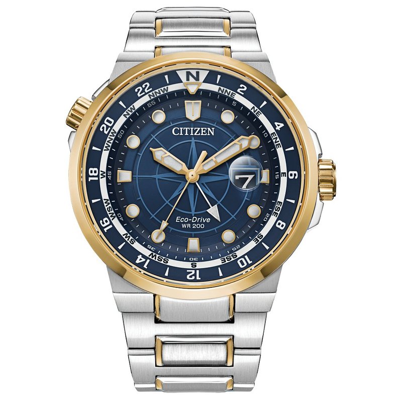 Citizen Eco-Drive Sport Luxury Endeavor Mens Stainless Steel BJ7144-52L