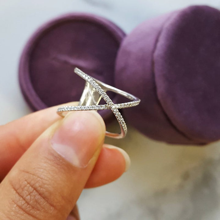 Sami Fine Jewelry Diamond Criss Cross Ring