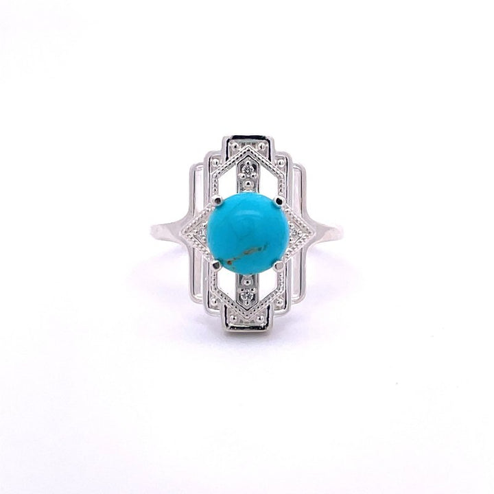 Arizona Turquoise and Inlaid Jewelry El Dorado Turquoise Ring