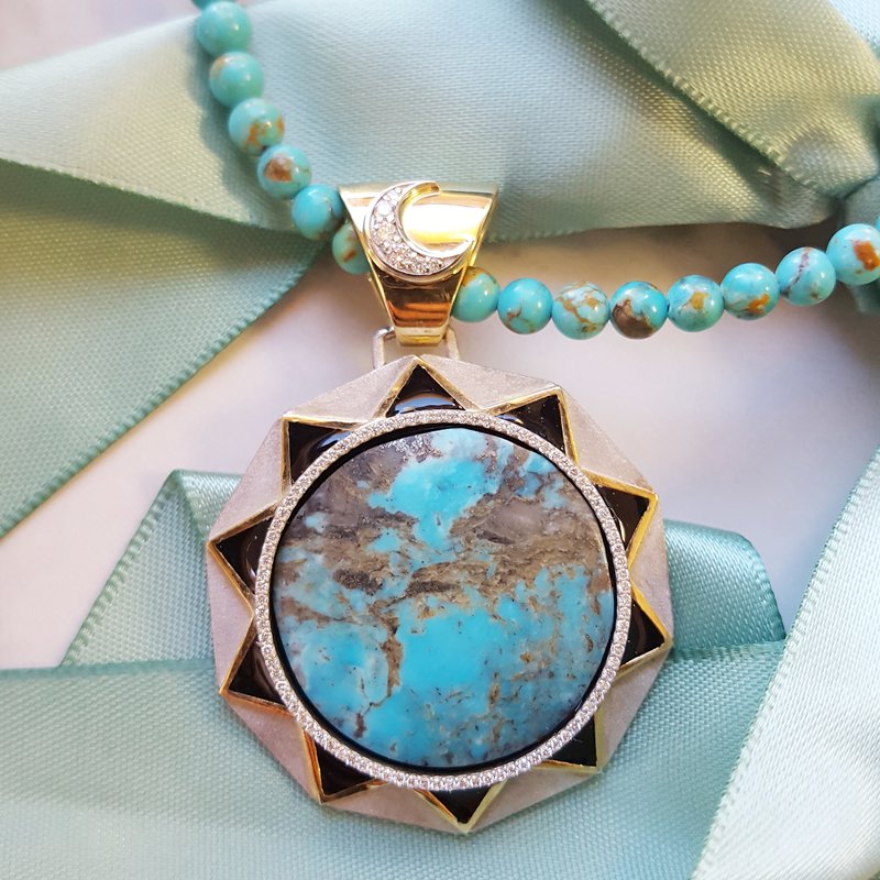 Arizona Turquoise and Inlaid Jewelry Solar Spirit 250708