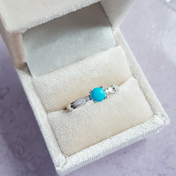 Arizona Turquoise and Inlaid Jewelry Essential Sleeping Beauty Turquoise Ring