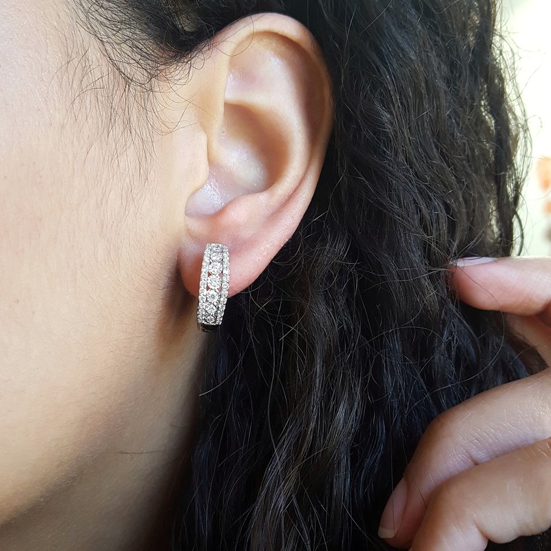 Gems One Diamonds Rows Studs
