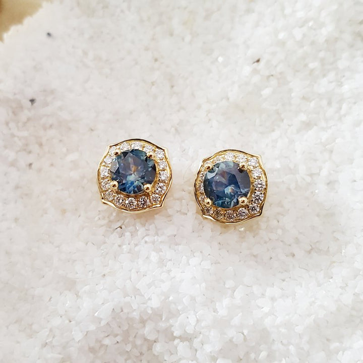 Montana Sapphire Studs