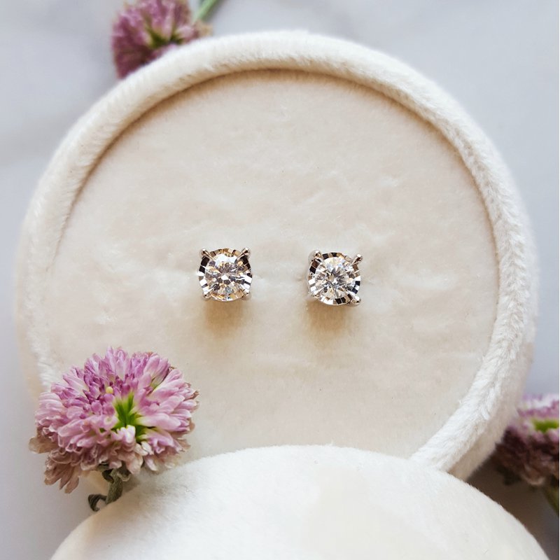 Gems One Solitaire Burst Diamond Studs 151733