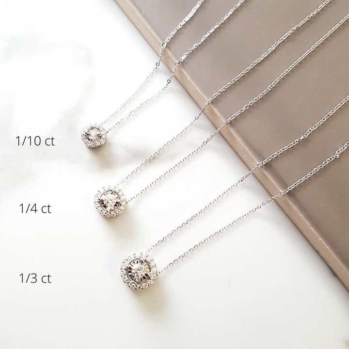 Sami Fine Jewelry True Reflections Halo Necklace
