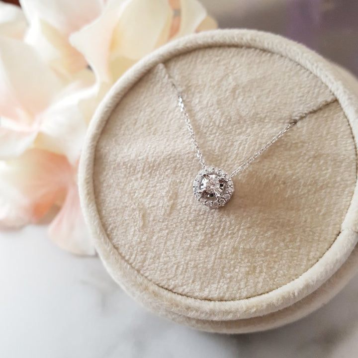 Sami Fine Jewelry True Reflections Halo Necklace