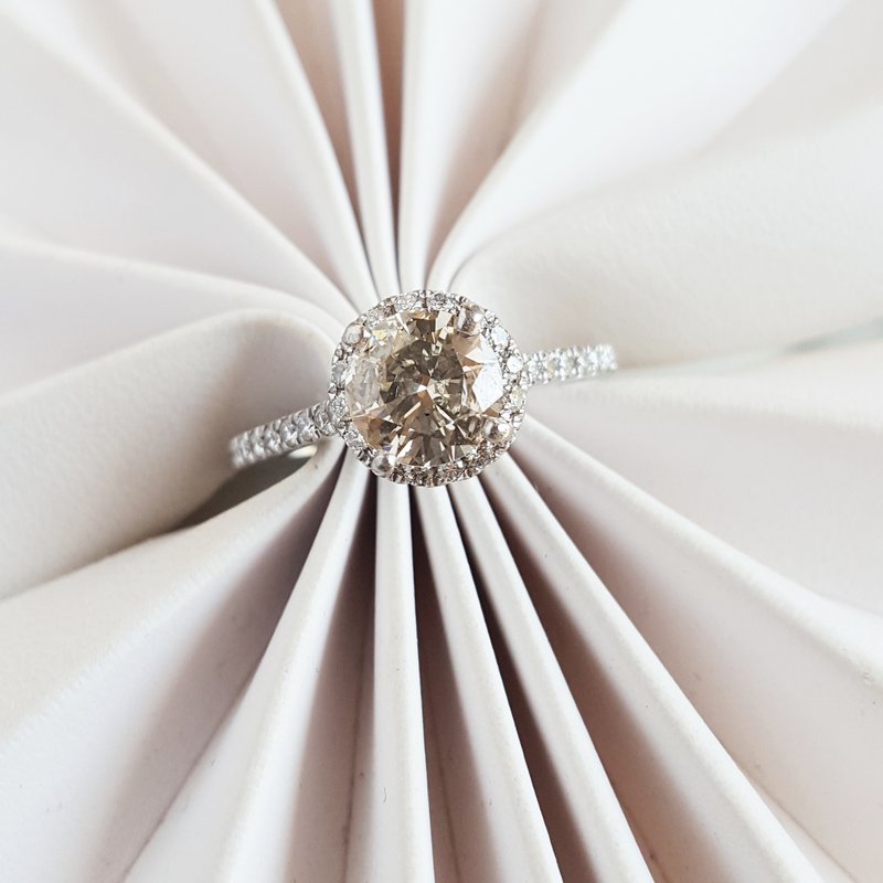 Sami Fine Jewelry Champagne Engagement Ring