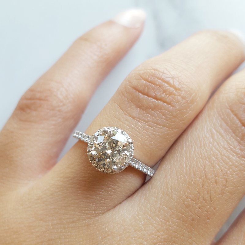 Sami Fine Jewelry Champagne Engagement Ring
