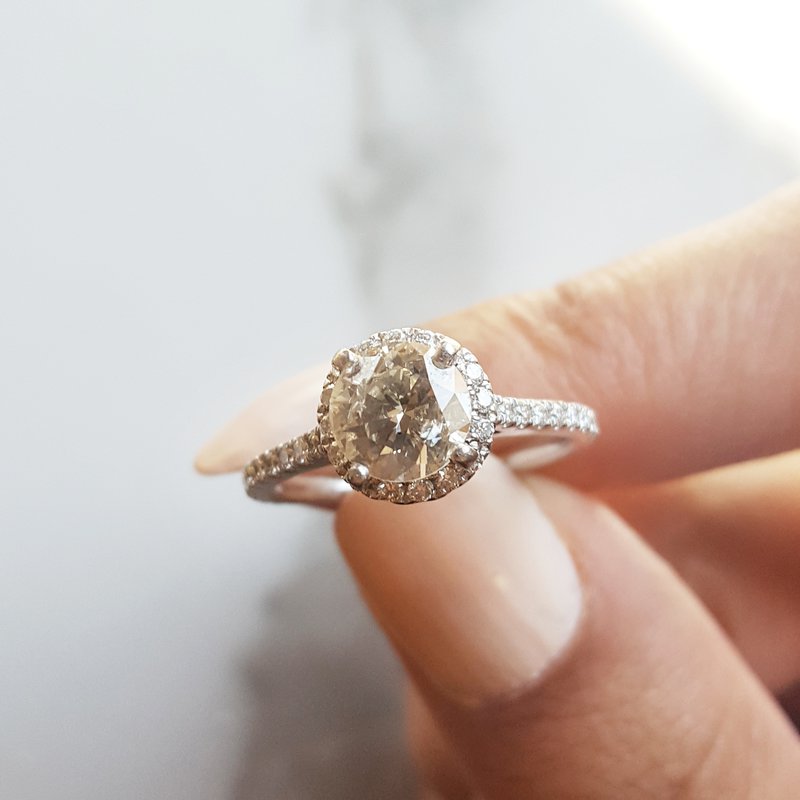 Sami Fine Jewelry Champagne Engagement Ring