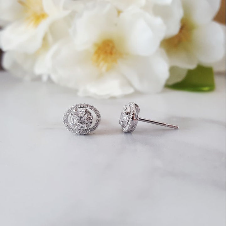 Sami Fine Jewelry Geometric Oval Diamond Earrings 151895