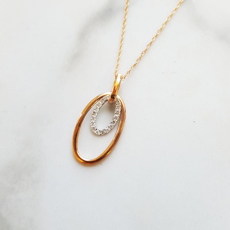 Gems One Double Eternity Diamond Pendant