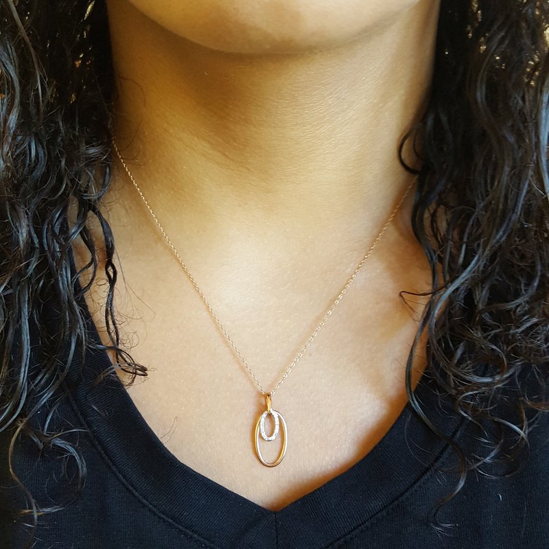 Gems One Double Eternity Diamond Pendant