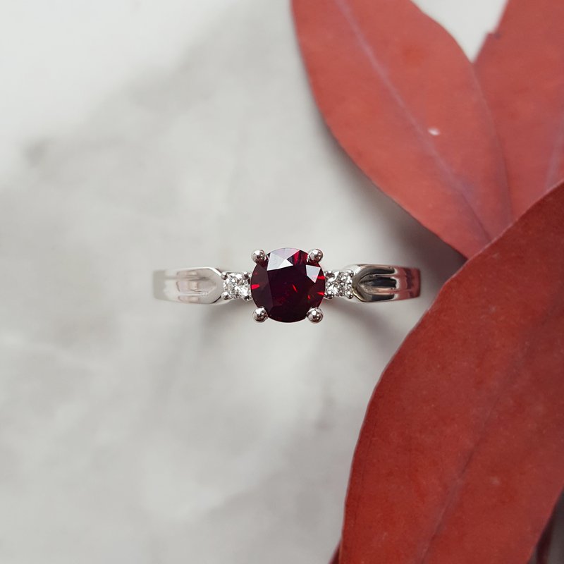 Arizona Anthill Garnet Silver Jewelry Essential Garnet Ring 380491