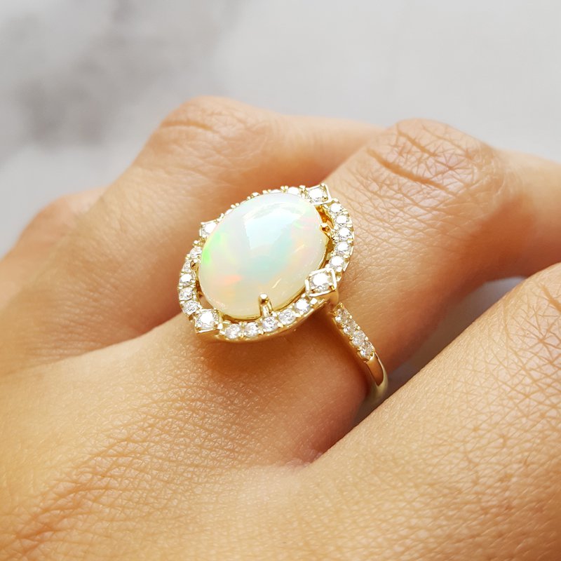 Sami Fine Jewelry Celestial Opal Ring