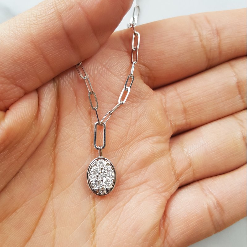 Gems One Diamond Cluster Chain Necklace NK10282
