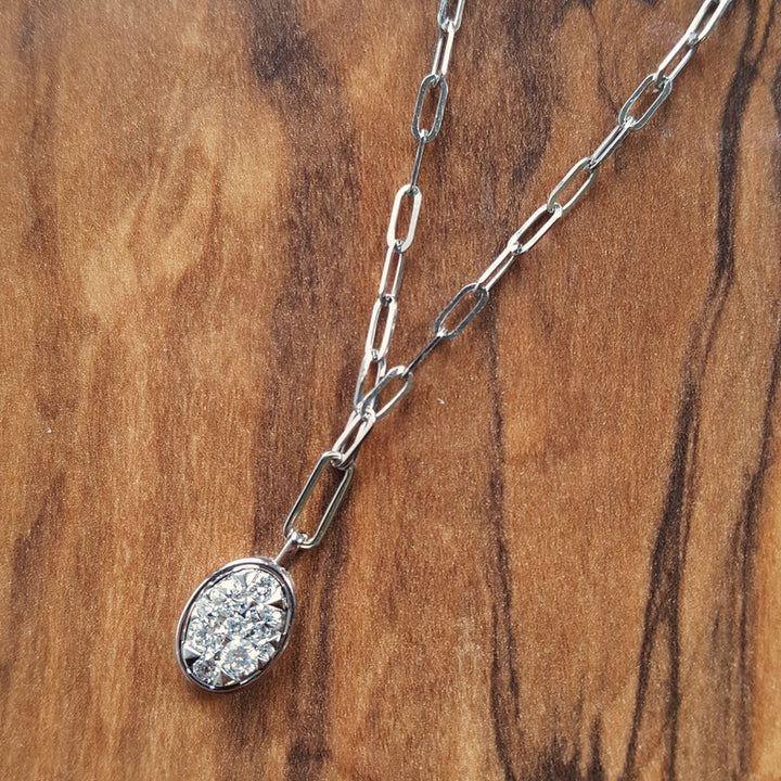Gems One Diamond Cluster Chain Necklace