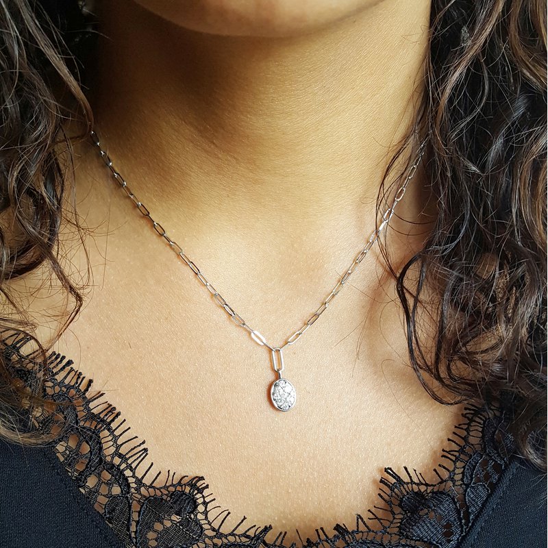 Gems One Diamond Cluster Chain Necklace