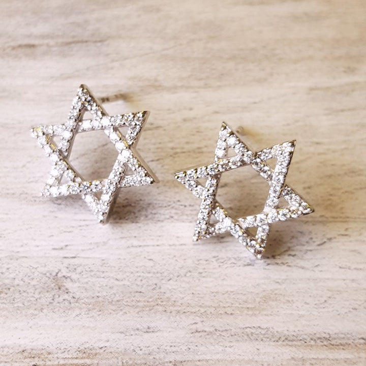 Sami Fine Jewelry Star of David Earrings 152064