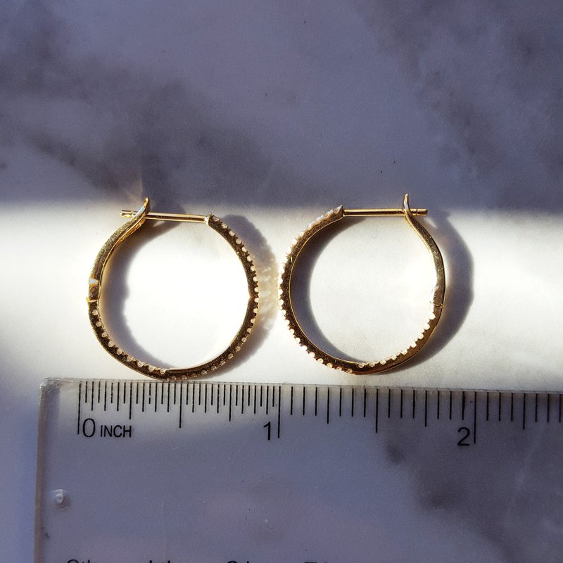 Sami Fine Jewelry Hinged Diamond Hoops