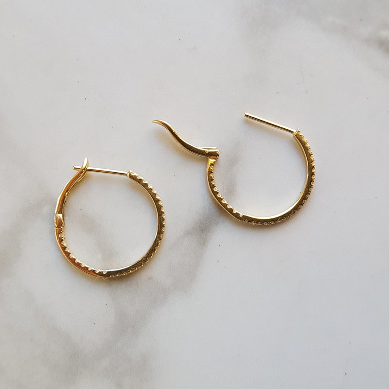 Sami Fine Jewelry Hinged Diamond Hoops 152252