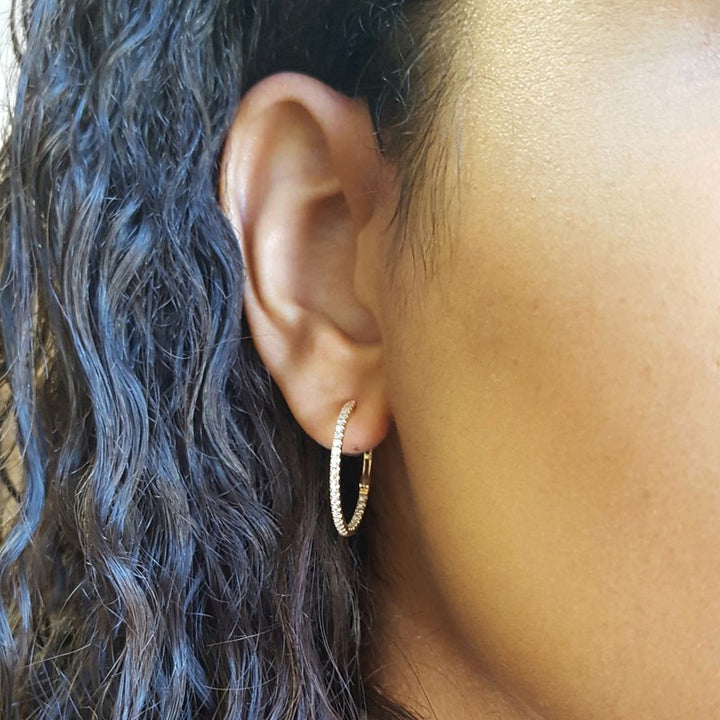 Sami Fine Jewelry Hinged Diamond Hoops