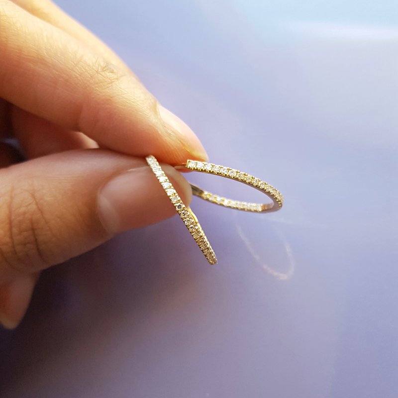 Sami Fine Jewelry Hinged Diamond Hoops