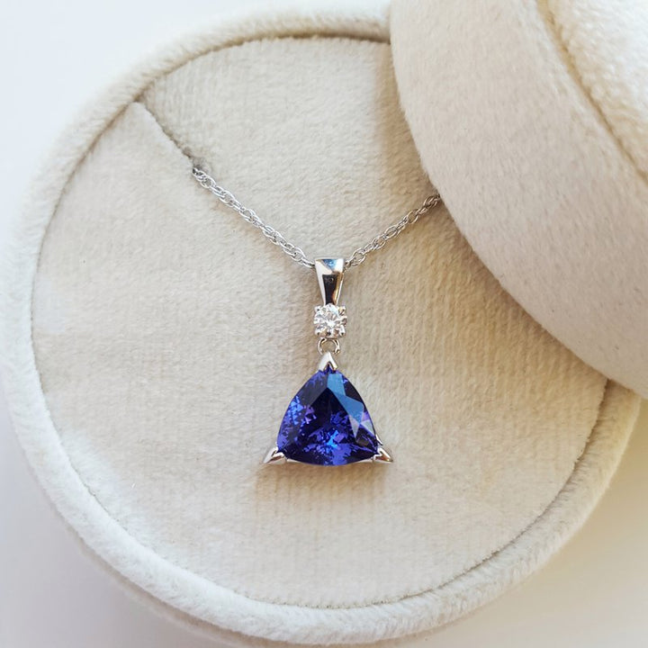 Sami Fine Jewelry Trillion Tanzanite Pendant