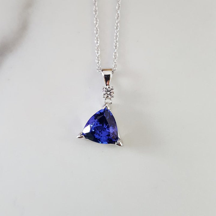 Sami Fine Jewelry Trillion Tanzanite Pendant