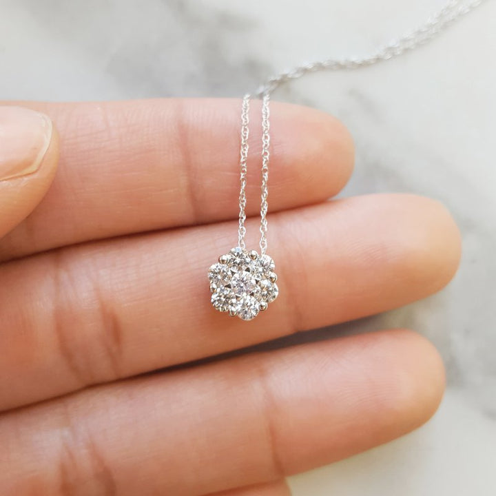 Gems One Cluster Necklace