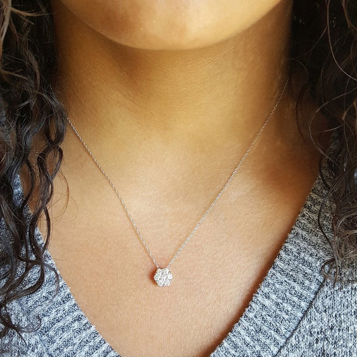Gems One Cluster Necklace