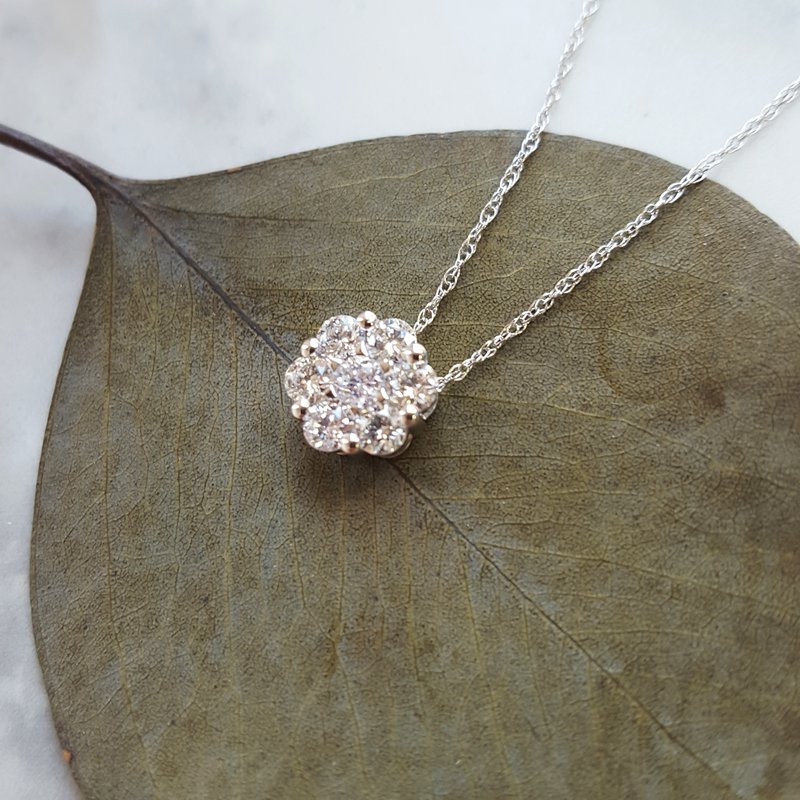 Gems One Cluster Necklace