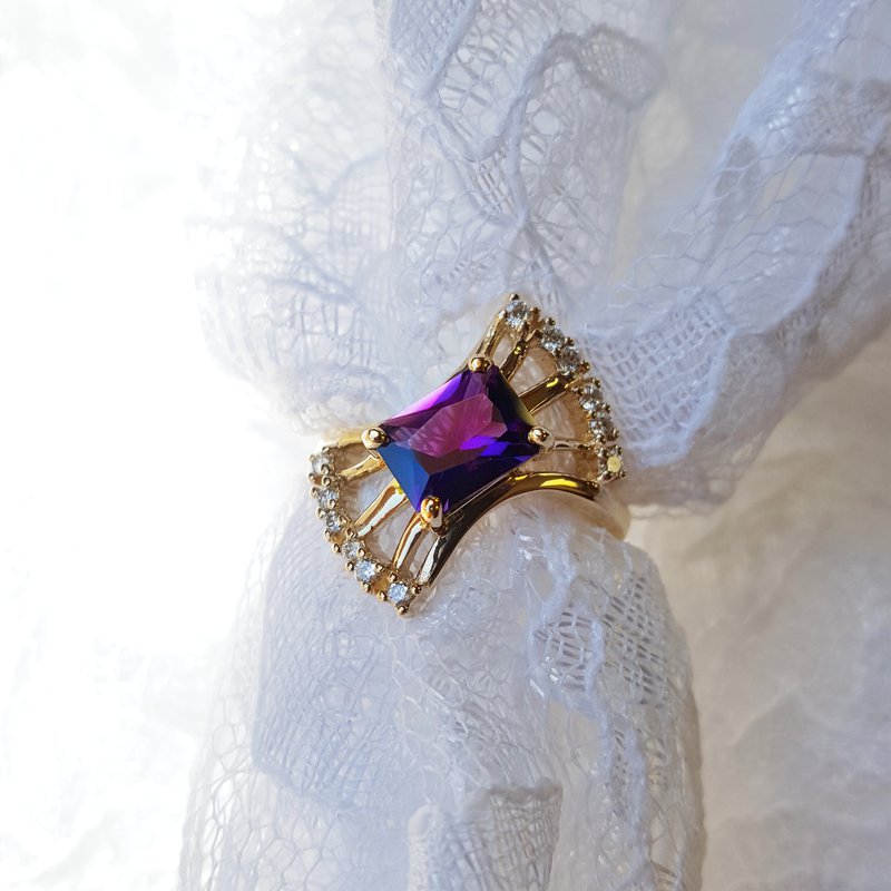Fanfare Amethyst Ring