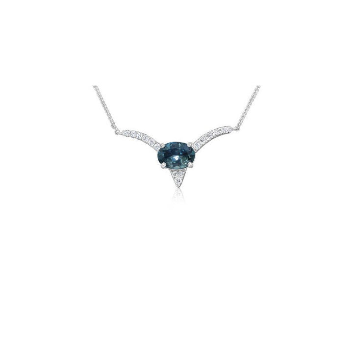 American Gem Collection Chevron Necklace