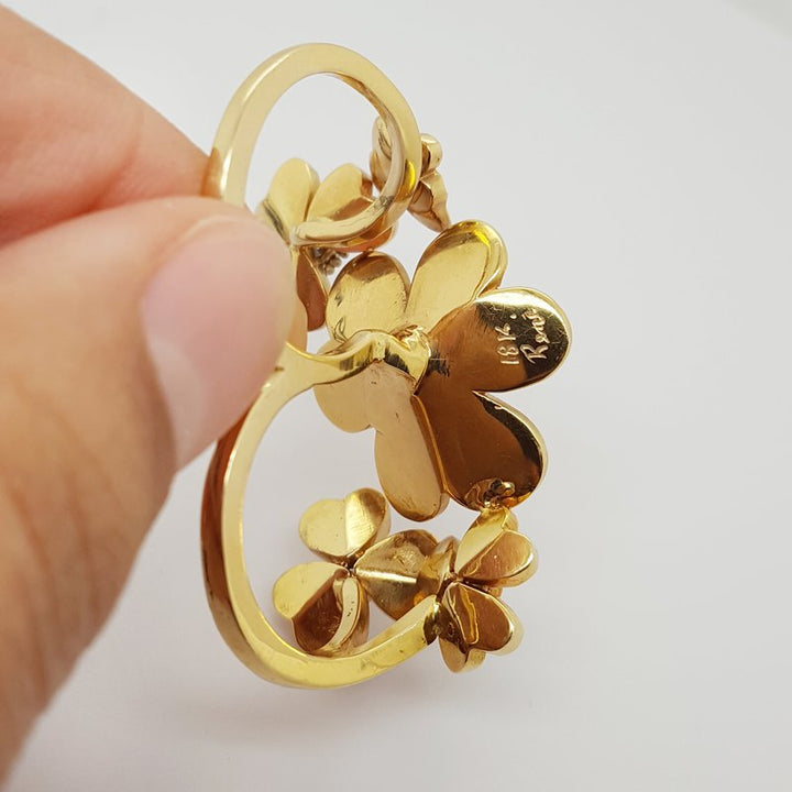 Luxury by Rene Hernandez Floral Double Finger Ring