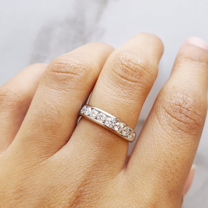 Sami Fine Jewelry Channel Set Wedding Band