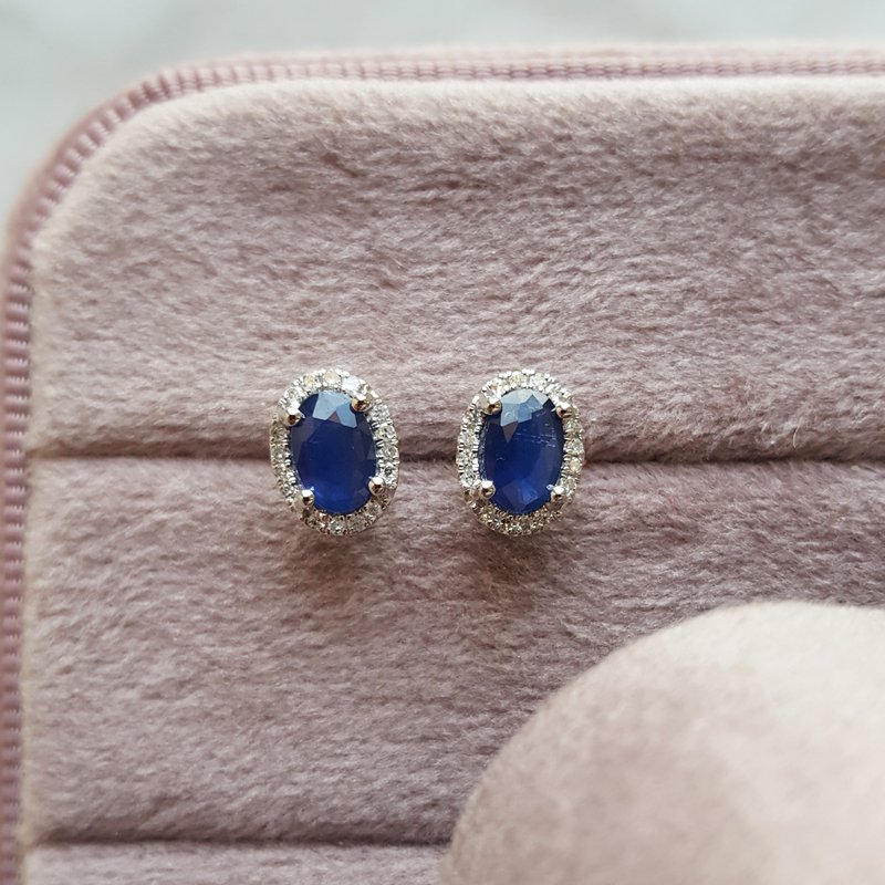 Sami Fine Jewelry Essential Natural Sapphire Studs