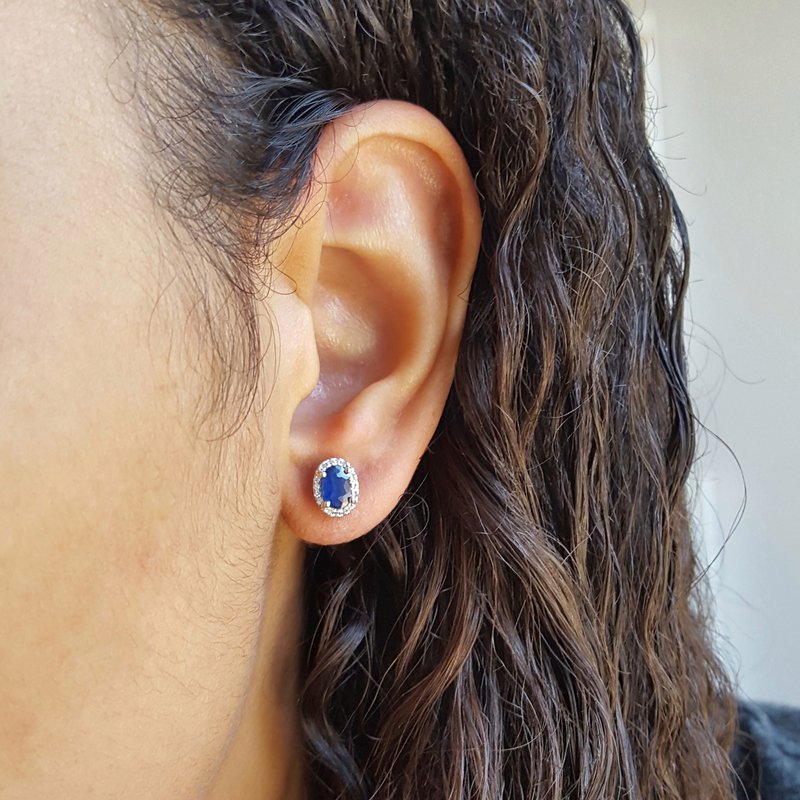 Sami Fine Jewelry Essential Natural Sapphire Studs