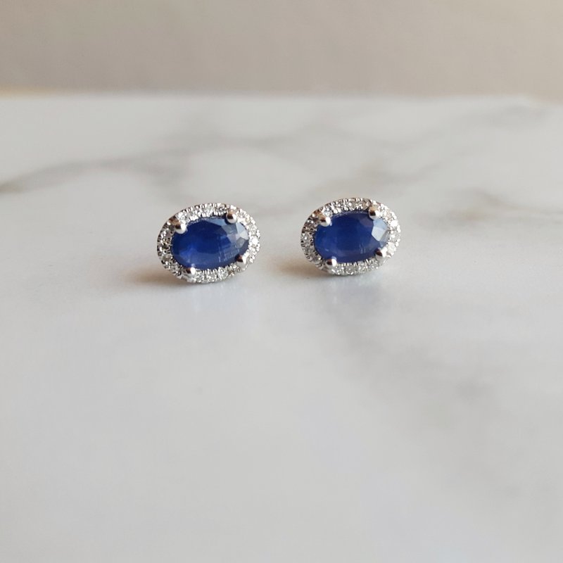 Sami Fine Jewelry Essential Natural Sapphire Studs