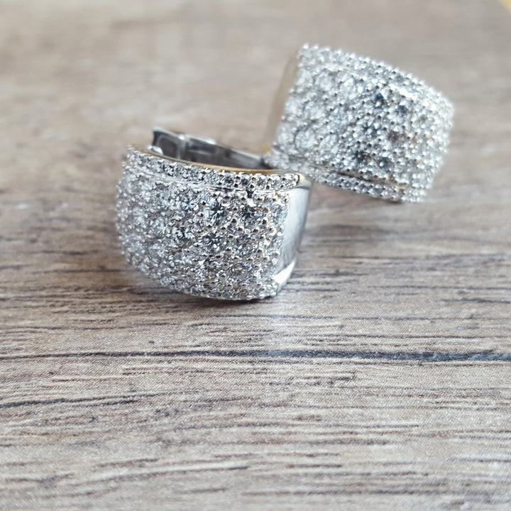 Allison Kaufman Diamond Cuff Earrings 151963