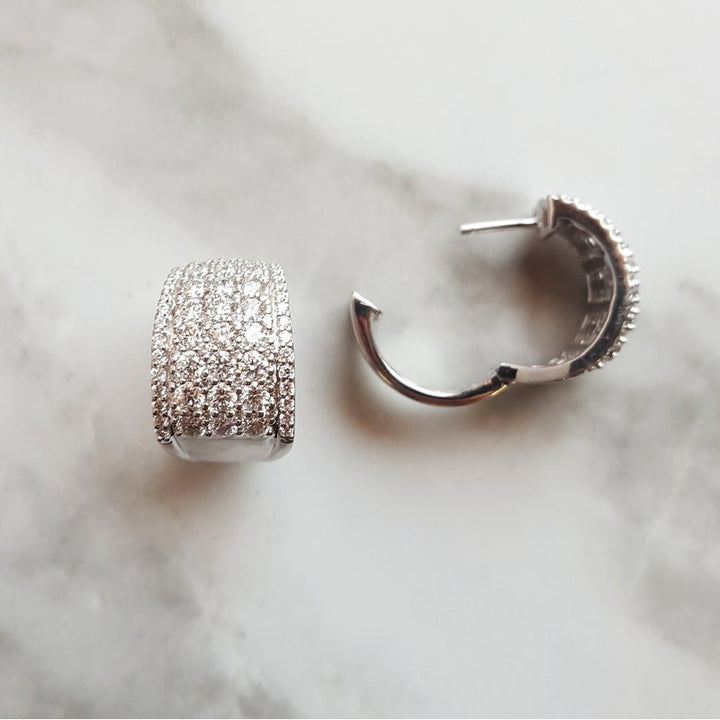 Allison Kaufman Diamond Cuff Earrings