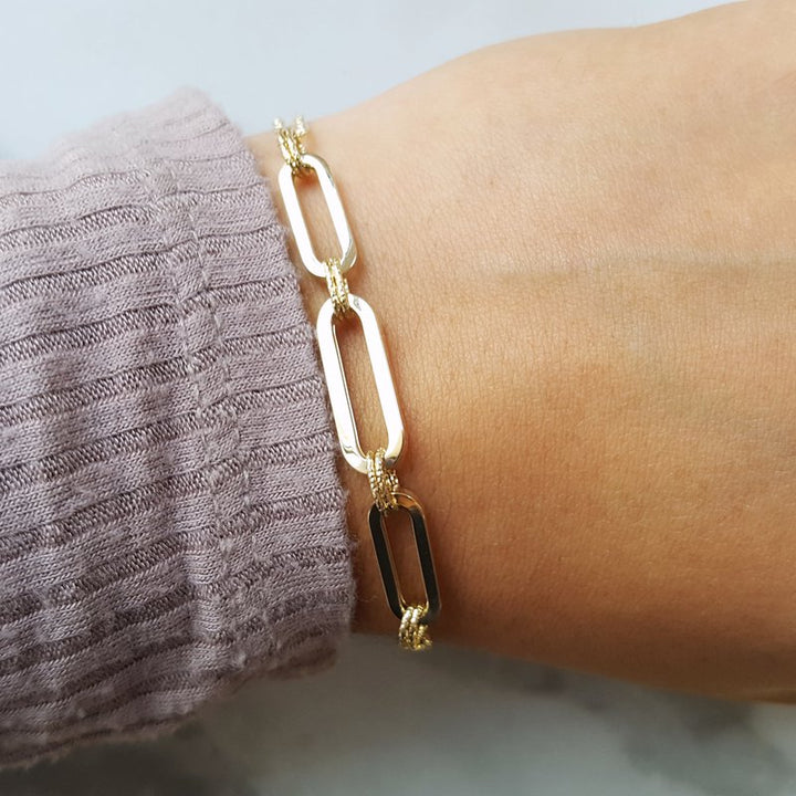 Gems One Adjustable Gold Chain Bracelet