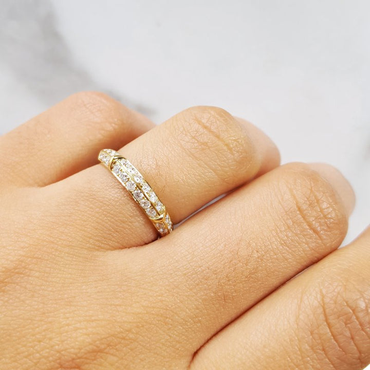 Gems One Diamond Knife Edge Band