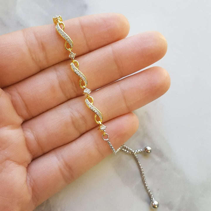  Gems One Infinity Swirl Bolo Bracelet 2411804 - Sami Fine Jewelry