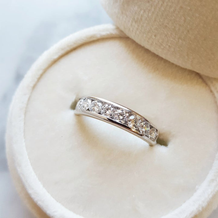 Sami Fine Jewelry Channel Set Wedding Band 090350