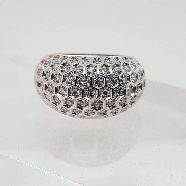 Luxury by Rene Hernandez Honeycomb Dome Ring 020883