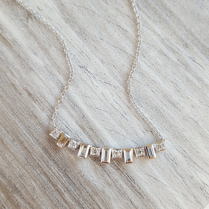 Sami Fine Jewelry Diamond Bar Necklace