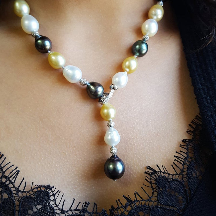 Sami Fine Jewelry Adjustable Lariat Pearl Strand