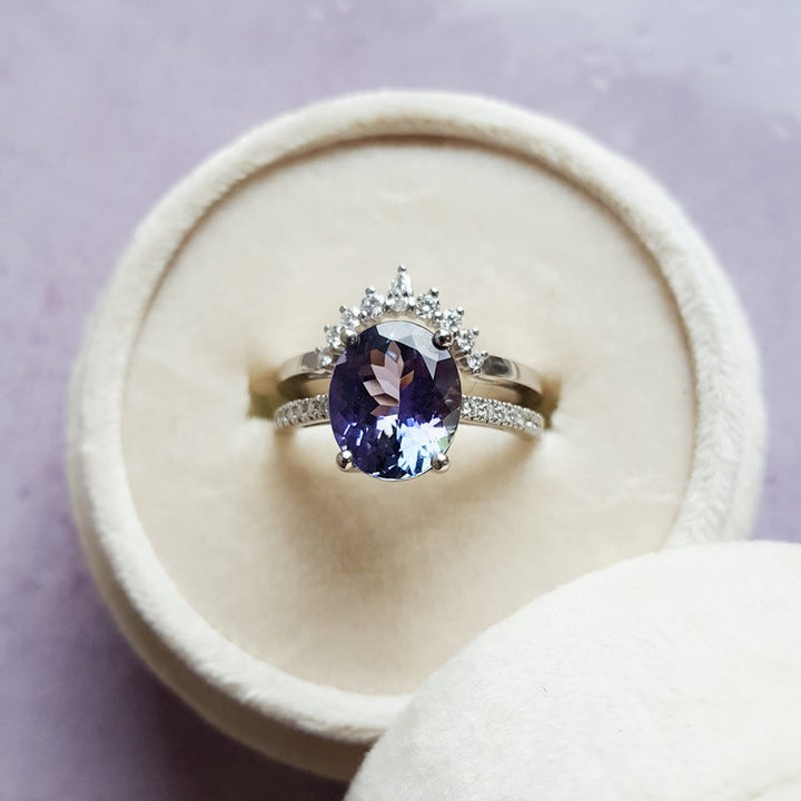 Parlé Peacock Tanzanite Queen Ring 040185