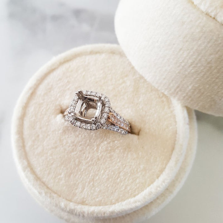 Sami Fine Jewelry Two Tone Semi-Mount 392604